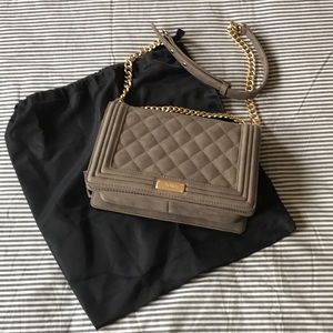 New! BCBG Quilted Taupe Purse
